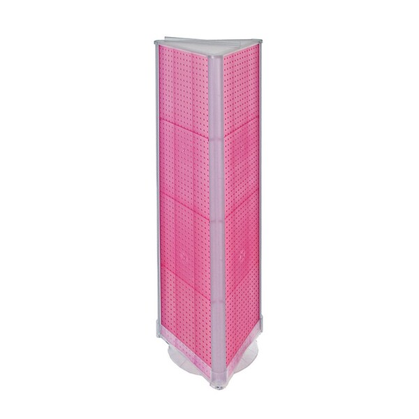 Three-Sided Pegboard Floor Revolving Display Panel Size:16" x 60"